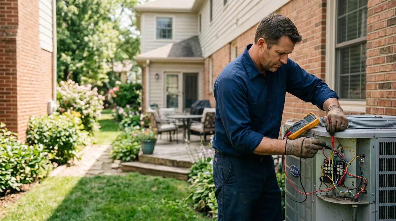 HVAC technician working near Rexville, NY